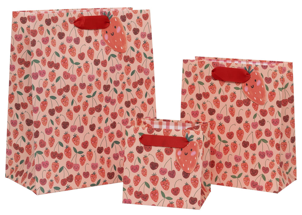 Glick Cherry Strawberries Short Gift Bag