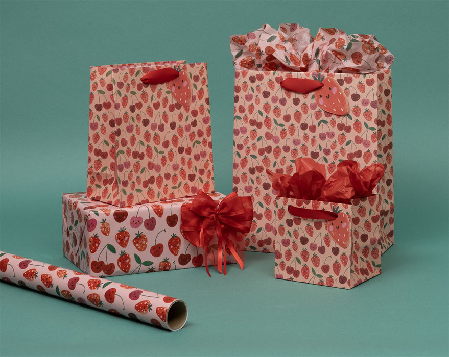 Glick Cherry Strawberries Short Gift Bag