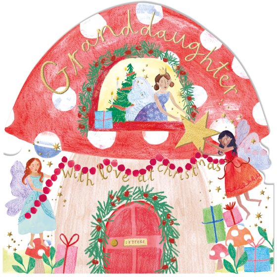 Woodmansterne 'Christmas Sparkle Granddaughter' Christmas Card