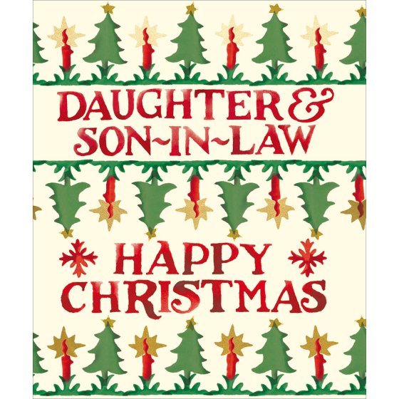 Woodmansterne 'All Spruced Up Daughter & Son In Law' Christmas Card