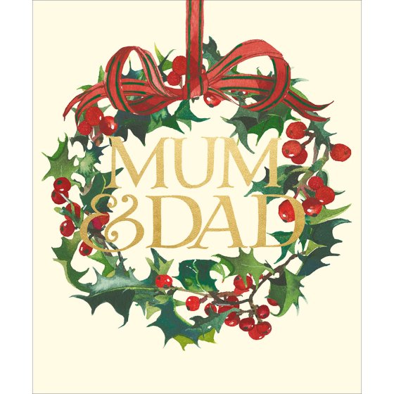 Woodmansterne 'Family Chaos & Christmas Cheer Mum And Dad' Christmas Card