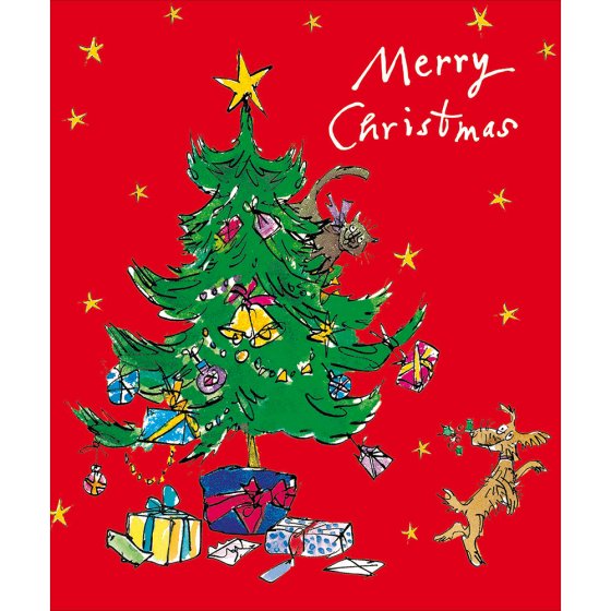 Woodmansterne 'Christmas Tree Capers' Christmas Card