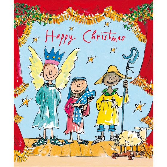 Woodmansterne 'Nativity Play' Christmas Card