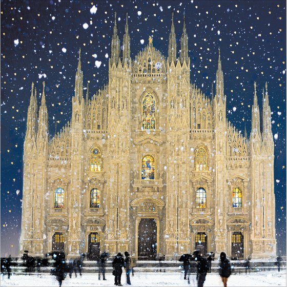 Woodmansterne 'Milan Cathedral' Christmas Card
