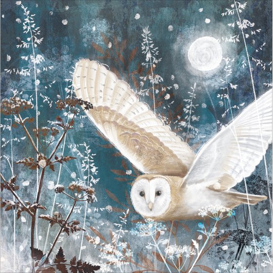Woodmansterne 'Owl In Flight' Christmas Card