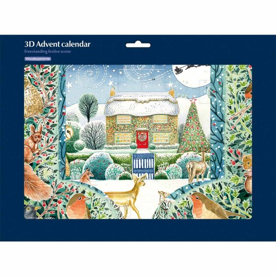 Woodmansterne 'Winter Cottage' 3D Advent Calendar