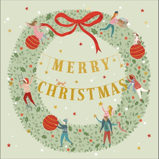 Woodmansterne 'Glad Tidings' Christmas Card