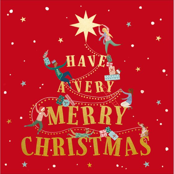 Woodmansterne 'Have A Very Merry Christmas' Christmas Card
