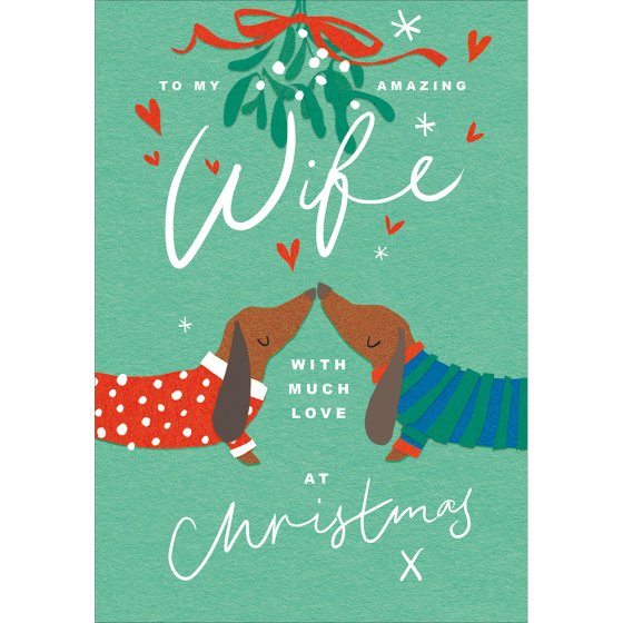 Woodmansterne 'Amazing Wife' Christmas Card
