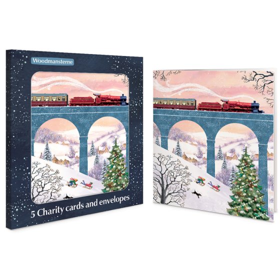 Woodmansterne 'Winter Journey' Christmas 5 Card Box