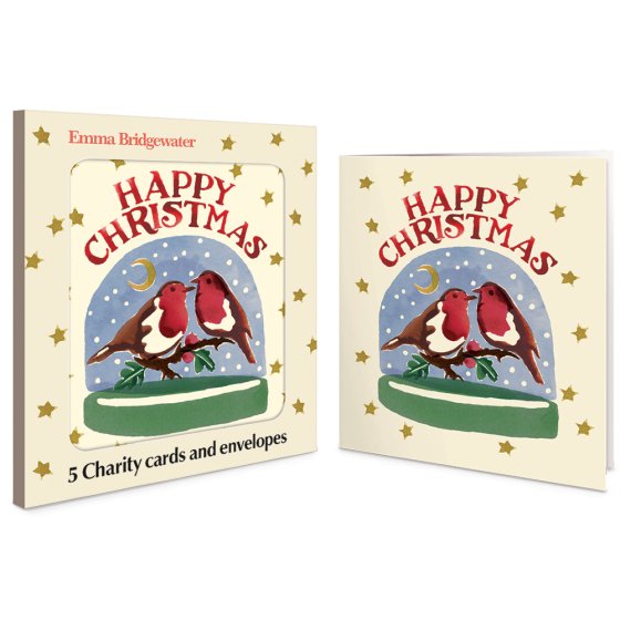 Woodmansterne 'Starry Snowglobe' Christmas 5 Card Box