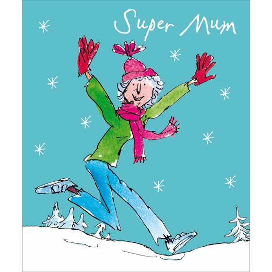 Woodmansterne 'Super Mum' Christmas Card
