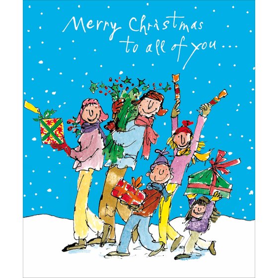 Woodmansterne 'Merry Christmas To All Of You' Christmas Card