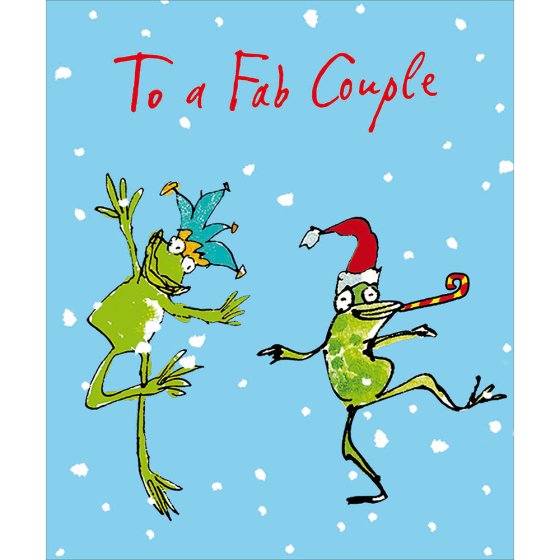 Woodmansterne 'To A Fab Couple' Christmas Card
