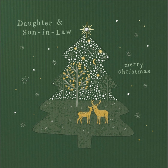Woodmansterne 'Winter Wonder Daughter & Son In Law' Christmas Card