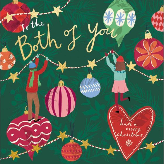 Woodmansterne 'Light up the Season To The Both Of You' Christmas Card