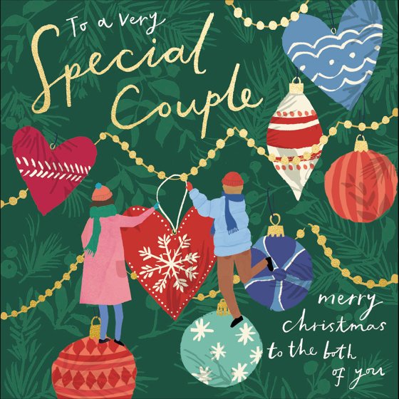 Woodmansterne 'To A Very Special Couple' Christmas Card