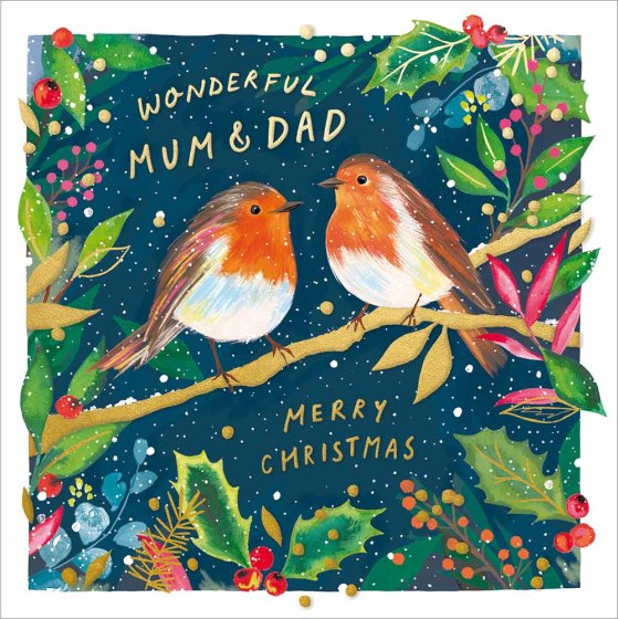 Woodmansterne 'Special Times Wonderful Mum And Dad' Christmas Card
