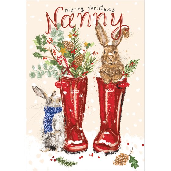 Woodmansterne 'Home Sweet Home Nanny' Christmas Card