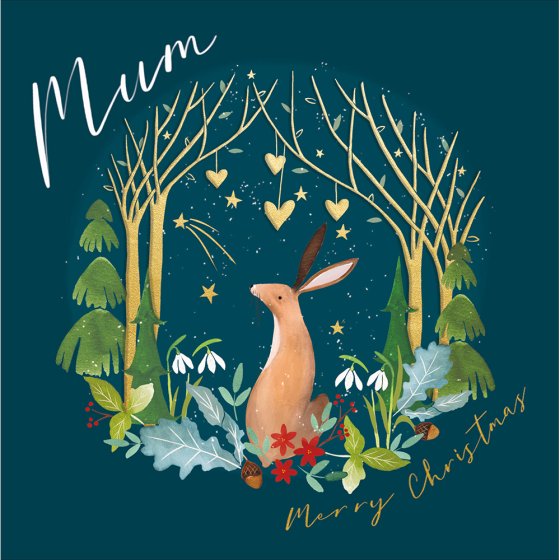 Woodmansterne 'Magical Forest Mum' Christmas Card