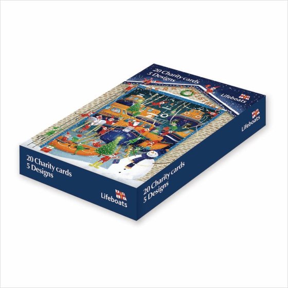 Woodmansterne 'RNLI Charity Box 2026' Christmas Card Box