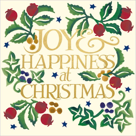 Woodmansterne 'Joy & Happiness' Christmas Card Box