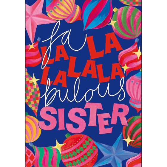 Woodmansterne 'Fabulous Sister' Christmas Card