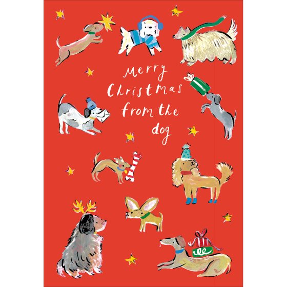 Woodmansterne 'Merry Woofmas From The Dog' Christmas Card