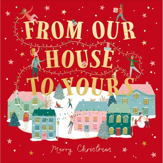 Woodmansterne 'Light Up The Season From Our House To Yours' Christmas Card