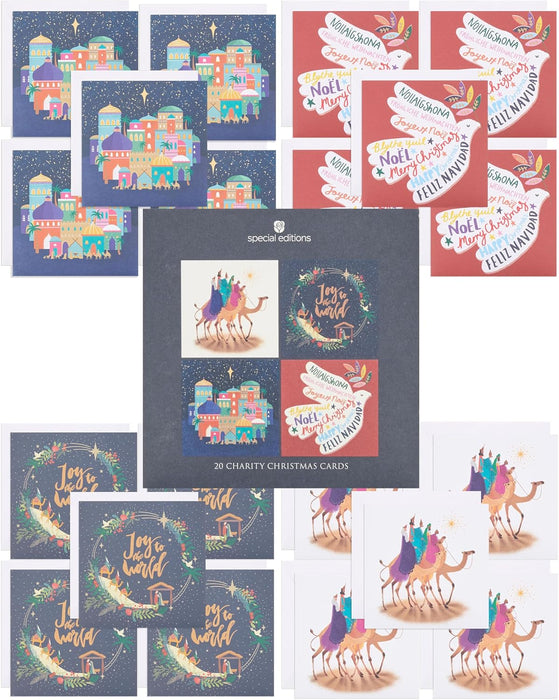 UKG 'Open Cards' Christmas Card Boxed Pack Of 20