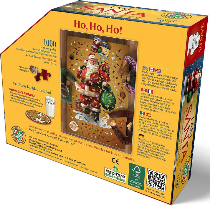 Madd Capp I Am Santa Father Christmas Shaped 1000 Piece Jigsaw Puzzle