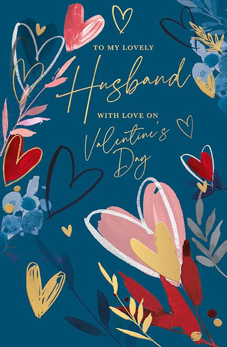 Words N Wishes 'To My Lovely Husband' Valentine Card