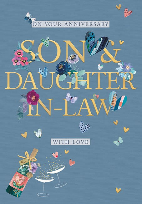 Words N Wishes 'On Your Anniversary Son & Daughter-In-Law' Anniversary Card
