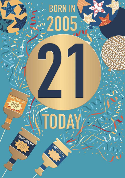 Words N Wishes '21 Born In 2005' Birthday Card
