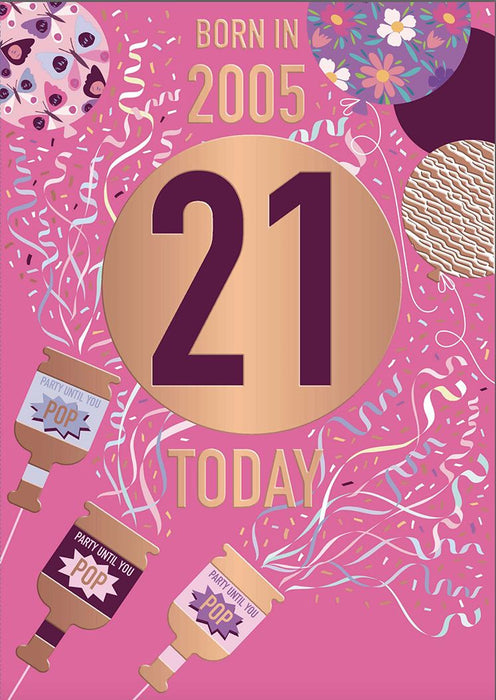 Words N Wishes '21 Born In 2005' Birthday Card