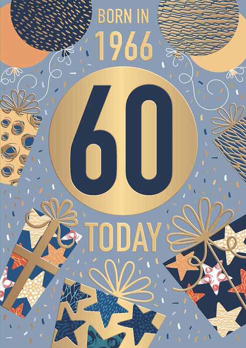 Words N Wishes '60 Born In 1966' Birthday Card