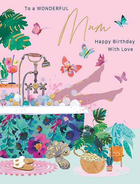 Words N Wishes 'To A Wonderful Mum' Birthday Card
