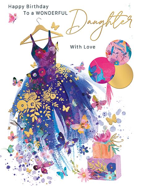 Words & Wishes 'For A Wonderful Daughter' Birthday Card