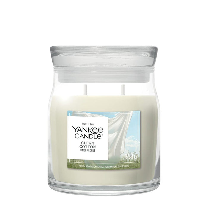 Yankee Candle Clean Cotton Signature Medium Jar
