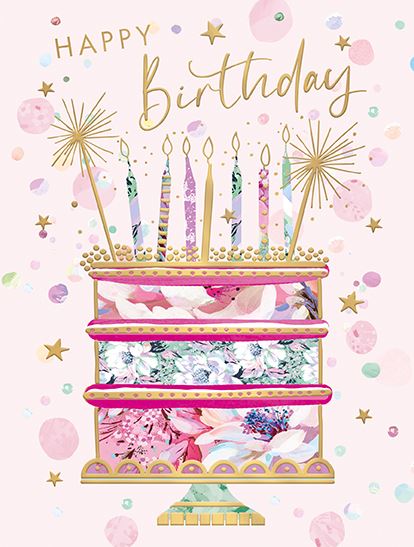 Words & Wishes 'Happy Birthday' Birthday Card