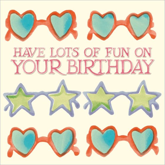 Woodmansterne 'Sunglasses' Birthday Card