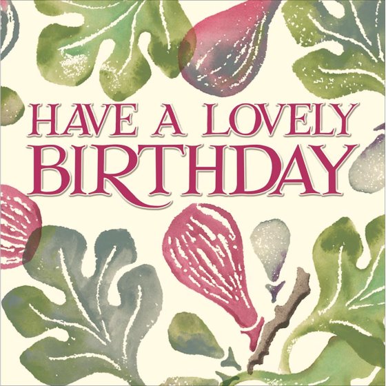 Woodmansterne 'Pink Fig' Birthday Card