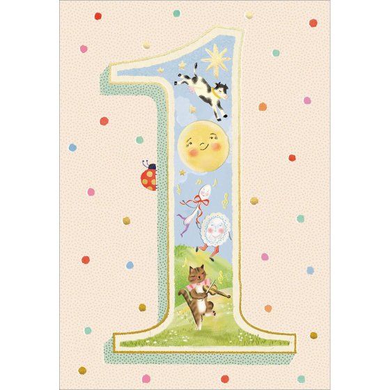 Woodmansterne 'Hey Diddle Diddle 1' Birthday Card