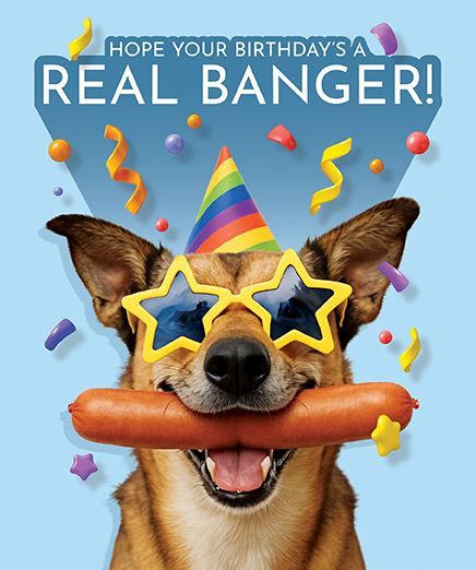W&W Emotional Rescue 'Hope Your Birthday's A Real Banger' Birthday Card