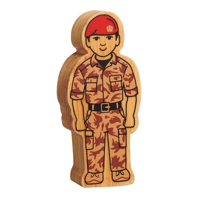 Lanka Kade Wooden Toy People Army Officer