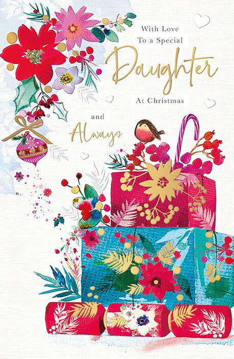 Words N Wishes 'With Love To A Special Daughter' Christmas Card