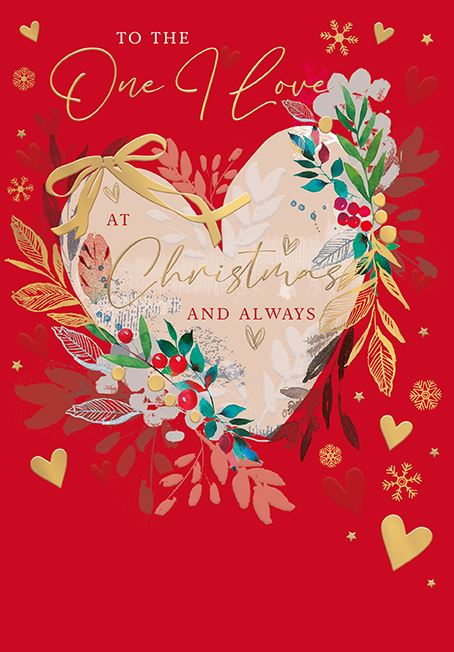 Words N Wishes 'To The One I Love' Christmas Card