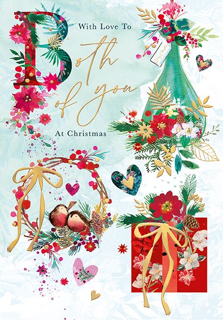 Words N Wishes 'With Love To Both Of You At Christmas' Christmas Card