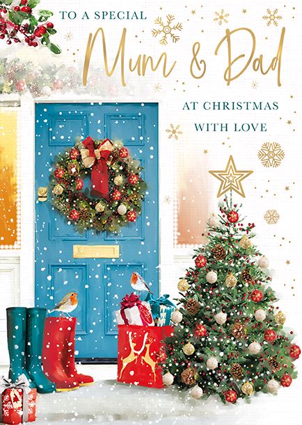 Words N Wishes 'To A Special Mum & Dad' Christmas Card