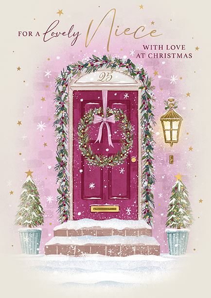 Words N Wishes 'For A Lovely Niece' Christmas Card